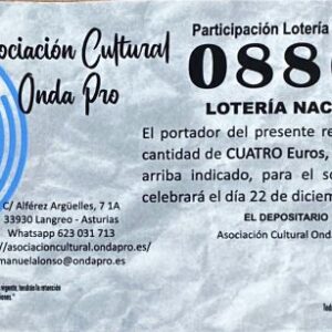 LOTERÍA DE NAVIDAD PARTICIPACIÓN 08863